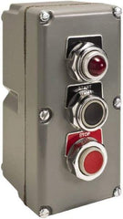 Schneider Electric - 1.18 Inch Mount Hole, Extended Straight, Pushbutton Switch - Weatherproof, Dust and Oil Resistant - Americas Industrial Supply
