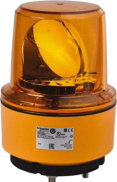 Schneider Electric - 24 VDC, 125 mAmp, Rotating Beacon LED Light - Surface Mounted, 7.05 Inch High, 130mm Diameter, 162 Flashes per min - Americas Industrial Supply