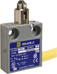 Square D - SPDT, NC/NO, 240 VAC, Prewired Terminal, Roller Plunger Actuator, General Purpose Limit Switch - 1, 2, 4, 6, 6P NEMA Rating, IP67 IPR Rating, 80 Ounce Operating Force - Americas Industrial Supply