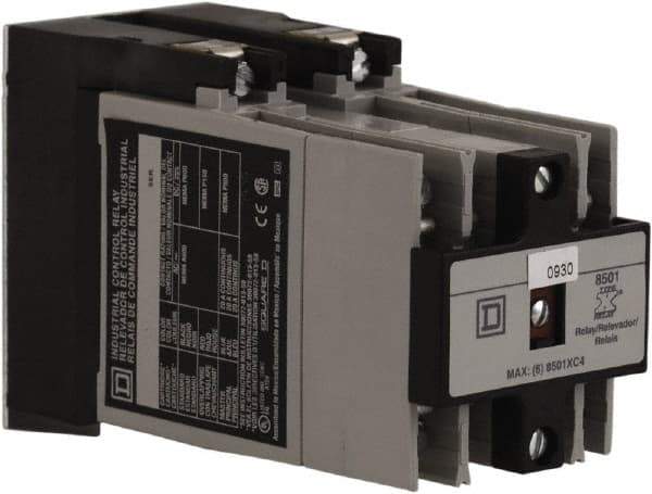 Square D - Electromechanical Screw Clamp General Purpose Relay - 20 Amp at 600 VAC, 6NO, 110 VAC at 50 Hz & 120 VAC at 60 Hz - Americas Industrial Supply