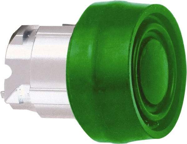 Schneider Electric - 22mm Mount Hole, Flush, Pushbutton Switch Only - Round, Green Pushbutton, Nonilluminated, Momentary (MO) - Americas Industrial Supply