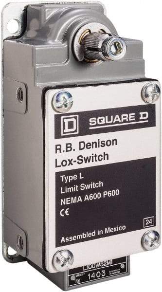 Square D - 3PDT, 3NO, 600 Volt, Screw Terminal, Rotary Spring Return Actuator, General Purpose Limit Switch - 1, 2, 4, 12, 13 NEMA Rating, IP67 IPR Rating - Americas Industrial Supply