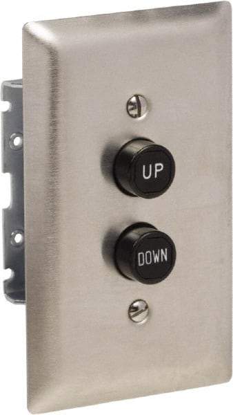 Schneider Electric - 2 Operator, Projecting Pushbutton Control Station - Up (Legend), Momentary Switch, 2NO Contact, NEMA 1 - Americas Industrial Supply