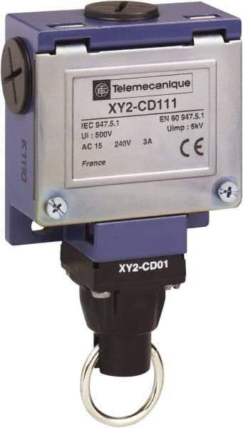 Telemecanique Sensors - 10 Amp, Rope Operated Limit Switch - Cable Pull, 240 VAC - Americas Industrial Supply