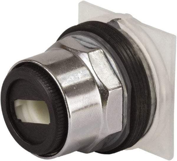 Schneider Electric - 1.18 Inch Mount Hole, 2 Position, Pushbutton Operated, Selector Switch Only - Maintained (MA), without Contact Blocks, Weatherproof and Dust and Oil Resistant - Americas Industrial Supply
