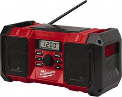 Milwaukee Tool - Backlit LCD Cordless Jobsite Radio - Powered by Battery - Americas Industrial Supply