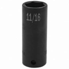 SK - Impact Socket - 3/8"DR 11/16" DEEP IMPACT SOCKET - Americas Industrial Supply