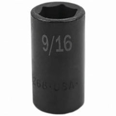 SK - Impact Socket - 3/8"DR 6PT 9/16" SEMI-DEEP IMPACT SOCKET - Americas Industrial Supply