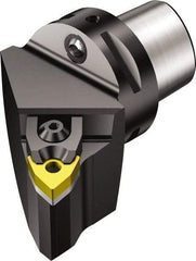 Sandvik Coromant - Left Hand Cut, Size C4, WNMG 06 04 08 & WNMG 332 Insert Compatiblity, External Modular Turning & Profiling Cutting Unit Head - 27mm Ctr to Cutting Edge, 50mm Head Length, Through Coolant, Series T-Max P - Americas Industrial Supply