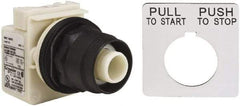 Schneider Electric - 30mm Mount Hole, Extended Straight, Pushbutton Switch Only - Maintained (MA), Momentary (MO) - Americas Industrial Supply