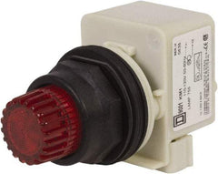 Schneider Electric - 30mm Mount Hole, Extended Straight, Pushbutton Switch Only - Red Pushbutton, Momentary (MO) - Americas Industrial Supply