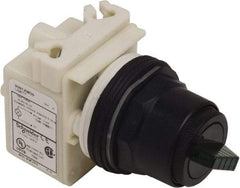Schneider Electric - 30mm Mount Hole, 2 Position, Knob Operated, Selector Switch Only - Maintained (MA), Nonilluminated, without Contact Blocks, Shock and Vibration Resistant - Americas Industrial Supply