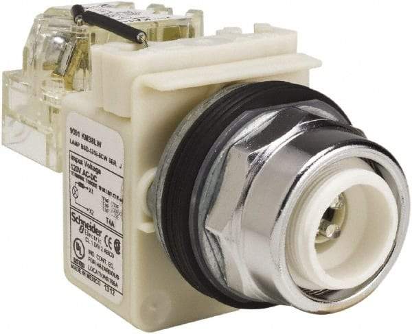 Schneider Electric - 120 VAC LED Indicating Light - Screw Clamp Connector - Americas Industrial Supply