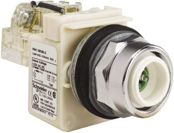 Schneider Electric - 120 VAC LED Indicating Light - Screw Clamp Connector - Americas Industrial Supply