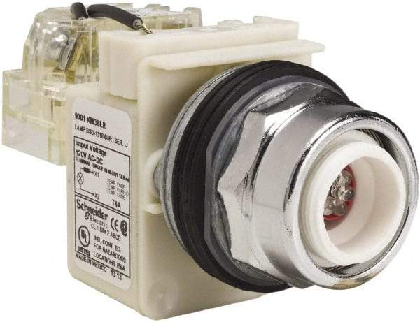 Schneider Electric - 120 VAC LED Indicating Light - Screw Clamp Connector - Americas Industrial Supply