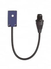 Telemecanique Sensors - NPN, 0.1m Detection, Flat, Ultrasonic Proximity Sensor - 3 Wires, IP67, 12 to 24 VDC, 8mm Wide - Americas Industrial Supply