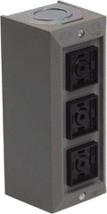 Schneider Electric - 3 Operator, Projecting Pushbutton Control Station - No Legend, Momentary Switch, 2NO/3NC Contact, NEMA 1 - Americas Industrial Supply
