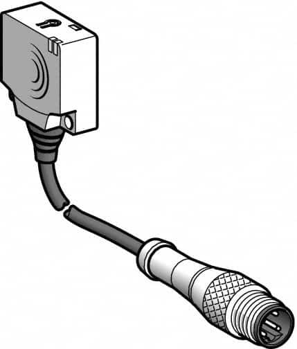 Telemecanique Sensors - PNP, 10 to 15mm Detection, Flat, Inductive Proximity Sensor - 3 Wires, IP67, 12 to 24 VDC, 26mm Wide - Americas Industrial Supply