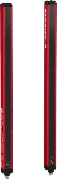 Telemecanique Sensors - 23 Beam, 18.11 Inch Height Protection, 4, 12m Max Sensing, 14 to 131°F, Hand Protection 4, Safety Light Curtain - 24 VDC, Red, Aluminum - Americas Industrial Supply