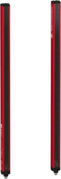 Telemecanique Sensors - 31 Beam, 24.02 Inch Height Protection, 10, 20m Max Sensing, 14 to 131°F, Hand Protection 4, Safety Light Curtain - 24 VDC, Red, Aluminum - Americas Industrial Supply
