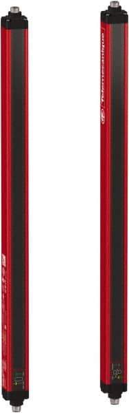 Telemecanique Sensors - 16 Beam, 18.11 Inch Height Protection, 4, 12m Max Sensing, 14 to 131°F, Hand Protection 4, Safety Light Curtain - 24 VDC, Red, Aluminum - Americas Industrial Supply