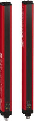 Telemecanique Sensors - 30 Beam, 12.2 Inch Height Protection, 3, 6m Max Sensing, 14 to 131°F, Finger/Hand Protection 4, Safety Light Curtain - 24 VDC, Red, Aluminum - Americas Industrial Supply