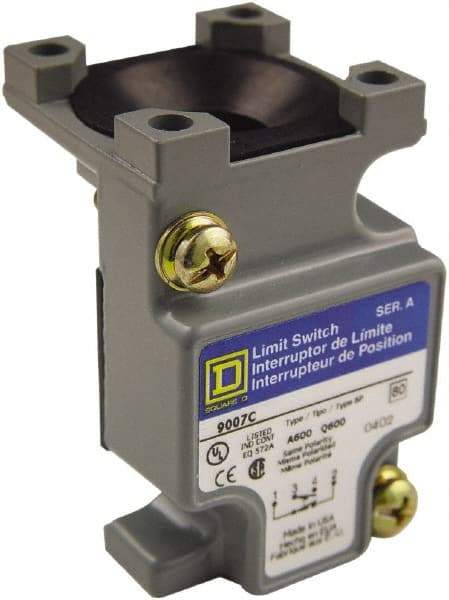Square D - 1.55 Inch Long, Metal Body, Limit Switch Standard Plug In Unit - For Use with 9007C Heavy Duty Industrial Limit Switches - Americas Industrial Supply