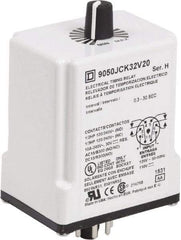 Square D - DPDT Time Delay Relay - 10 Contact Amp, 110 VDC & 120 VAC - Americas Industrial Supply