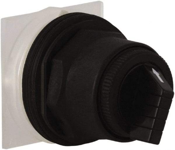 Schneider Electric - 1.18 Inch Mount Hole, 4 Position, Knob and Pushbutton Operated, Selector Switch Only - Maintained (MA), without Contact Blocks, Anticorrosive, Weatherproof, Dust and Oil Resistant - Americas Industrial Supply