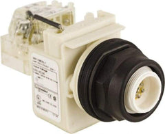 Schneider Electric - 120 V Yellow Lens LED Pilot Light - Round Lens, Screw Clamp Connector, 54mm OAL x 42mm Wide, Vibration Resistant - Americas Industrial Supply
