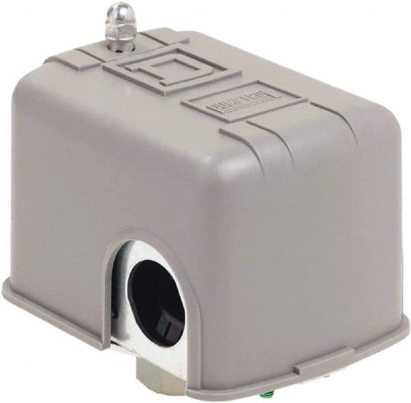 Square D - 1 and 3R NEMA Rated, 20 to 40 psi, Electromechanical Pressure and Level Switch - Adjustable Pressure, 575 VAC, L1-T1, L2-T2 Terminal, For Use with Square D Pumptrol - Americas Industrial Supply