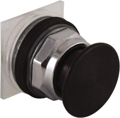 Schneider Electric - 30mm Mount Hole, Extended Mushroom Head, Pushbutton Switch Only - Round, Black Pushbutton, Nonilluminated, Momentary (MO) - Americas Industrial Supply