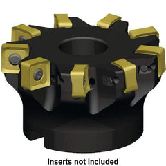 Kennametal - 7 Inserts, 80mm Cut Diam, 27mm Arbor Diam, 6mm Max Depth of Cut, Indexable Square-Shoulder Face Mill - 3° Lead Angle, 50mm High, SN_J120616EN__ Insert Compatibility, Series KSSM - Americas Industrial Supply