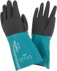 Ansell - Size 9, 14" Long, 13 mil Thick, Chemical Resistant Gloves - Americas Industrial Supply