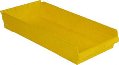 LEWISBins+ - 23-5/8" Deep, Yellow Hopper Shelf Bin - 4" High x 11-1/8" Wide x 23-5/8" Long - Americas Industrial Supply
