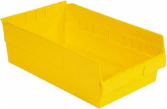 LEWISBins+ - 17-7/8" Deep, Yellow Hopper Shelf Bin - 6" High x 11-1/8" Wide x 17-7/8" Long - Americas Industrial Supply