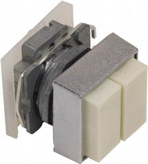Schneider Electric - 30mm Mount Hole, Pushbutton Switch Only - Square, Nonilluminated, Momentary (MO) - Americas Industrial Supply