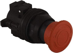 Schneider Electric - 30mm Mount Hole, Extended Mushroom Head, Pushbutton Switch Only - Round, Red Pushbutton, Maintained (MA) - Americas Industrial Supply
