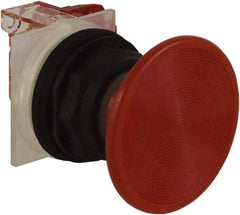Schneider Electric - 30mm Mount Hole, Extended Straight, Pushbutton Switch with Contact Block - Red Pushbutton, Momentary (MO) - Americas Industrial Supply