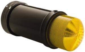 Schneider Electric - 24 VAC/VDC, 4X NEMA Rated, Strobe Tube, Yellow, Flashing Light - 60 Flashes per min, 70mm Pipe/Pendant, 70mm Diameter, 157mm High, IP65, IP66 Ingress Rating - Americas Industrial Supply
