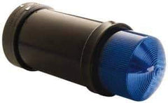 Schneider Electric - 24 VAC/VDC, 4X NEMA Rated, Strobe Tube, Blue, Flashing Light - 60 Flashes per min, 70mm Pipe/Pendant, 70mm Diameter, 157mm High, IP65, IP66 Ingress Rating - Americas Industrial Supply