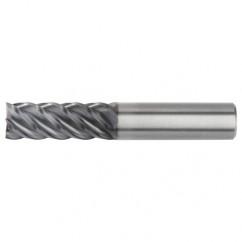 3/4x3/4x2-1/4x5 5FL Square Carbide End Mill-Round Shank-AlTiN - Americas Industrial Supply