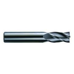 1/2 Dia. x 3 Overall Length 4-Flute Square End Solid Carbide SE End Mill-Round Shank-Center Cut-AlTiN - Americas Industrial Supply
