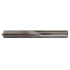 ‎#42 Dia. × 0.094″ Shank × 3/4″ Flute Length × 1-3/4″ OAL, Stub, 140°, Bright, 2xD Flute, Round Solid Carbide Drill - Exact Industrial Supply