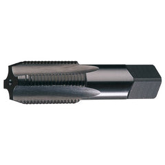 ‎3/8-18 NPSF 4 Flute HSS Medium Hook Straight Pipe Tap- Bright - Exact Industrial Supply