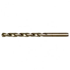 #25 RHS / RHC HSS-CO 8% (M42) 135 Degree Split Point Cobalt Heavy Duty Jobber Length Drill - Straw / Gold Oxide - Americas Industrial Supply