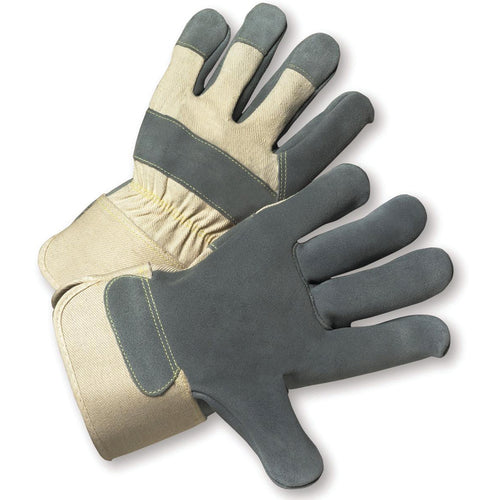 Premium Side Gray Leather Palm Gloves X-Large - Americas Industrial Supply