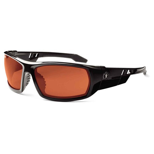 Odin Copper Lens Black Safety Glasses - Americas Industrial Supply