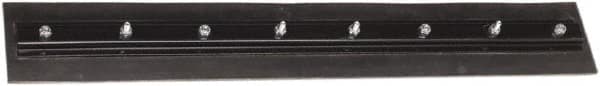Harper Brush - 30" Rubber Blade Floor Squeegee - Double Edge, Black, Steel Holder - Americas Industrial Supply