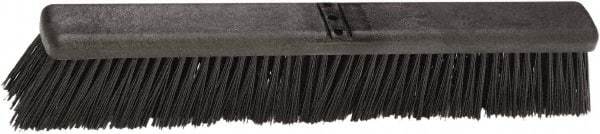 Harper Brush - 24" Heavy Duty Polypropylene Push Broom - 2-7/8" Bristle Length, Plastic Block, Bolt-On Handle Connection, Handle Sold Separately - Americas Industrial Supply